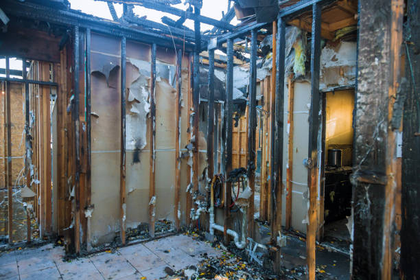 Professional Fire Damage Removal technician working in Minersville, PA